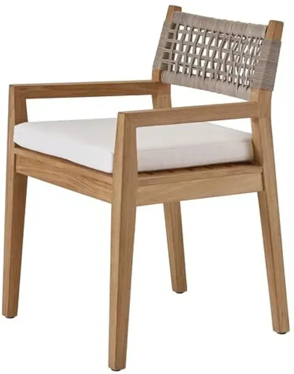 Coastal Living Emerson Outdoor Arm Chair - Natural Teak - Brown