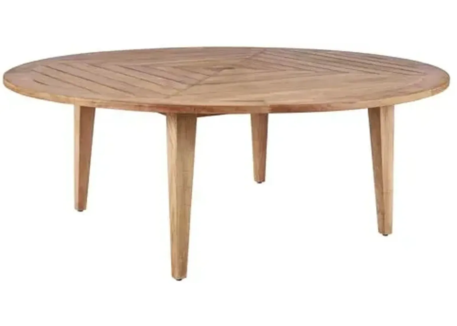 Coastal Living Emerson Outdoor Round Dining Table - Natural Teak