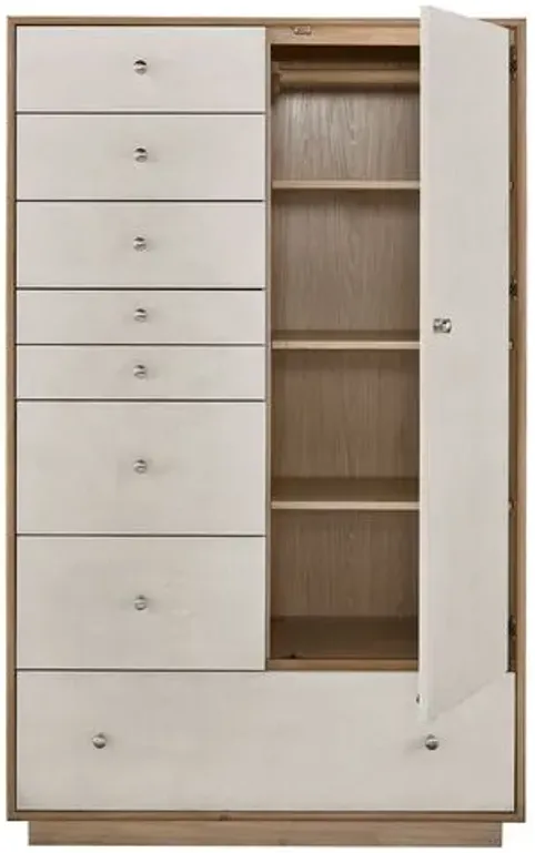 Avani Chifforobe - Natural/White - Brown