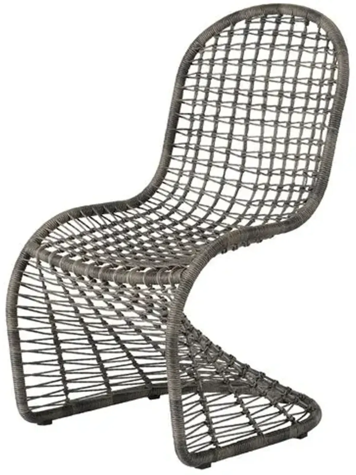 Coastal Living Malakai Outdoor Dining Chair - Charcoal - Gray