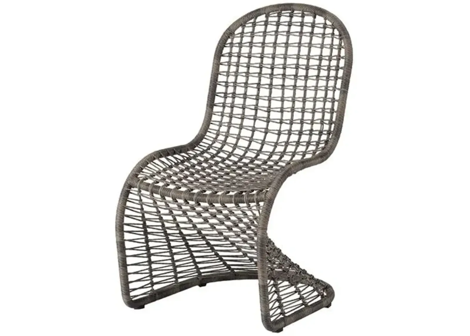 Coastal Living Malakai Outdoor Dining Chair - Charcoal - Gray