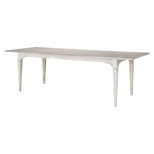 Aldan Extension Dining Table - Weathered Dover White