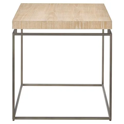 Makena End Table - Natural Oak - Brown