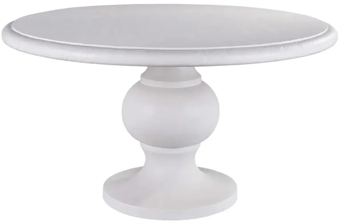 Coastal Living Martinique 54" Outdoor Round Dining Table, White