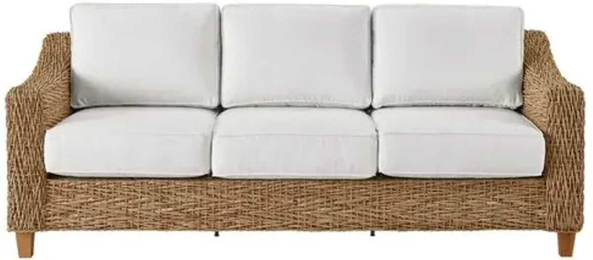 Coastal Living Keoni Outdoor Sofa - Natural/White