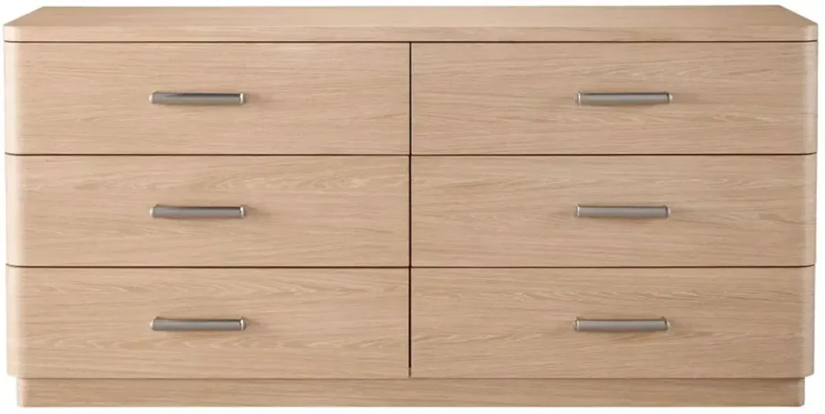 Avani 6-Drawer Dresser, Natural Oak