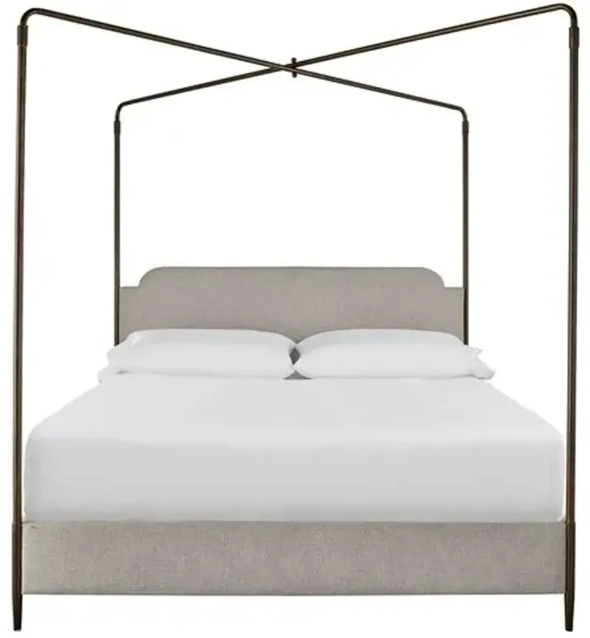 Thando Canopy Bed - Gray/Bronze