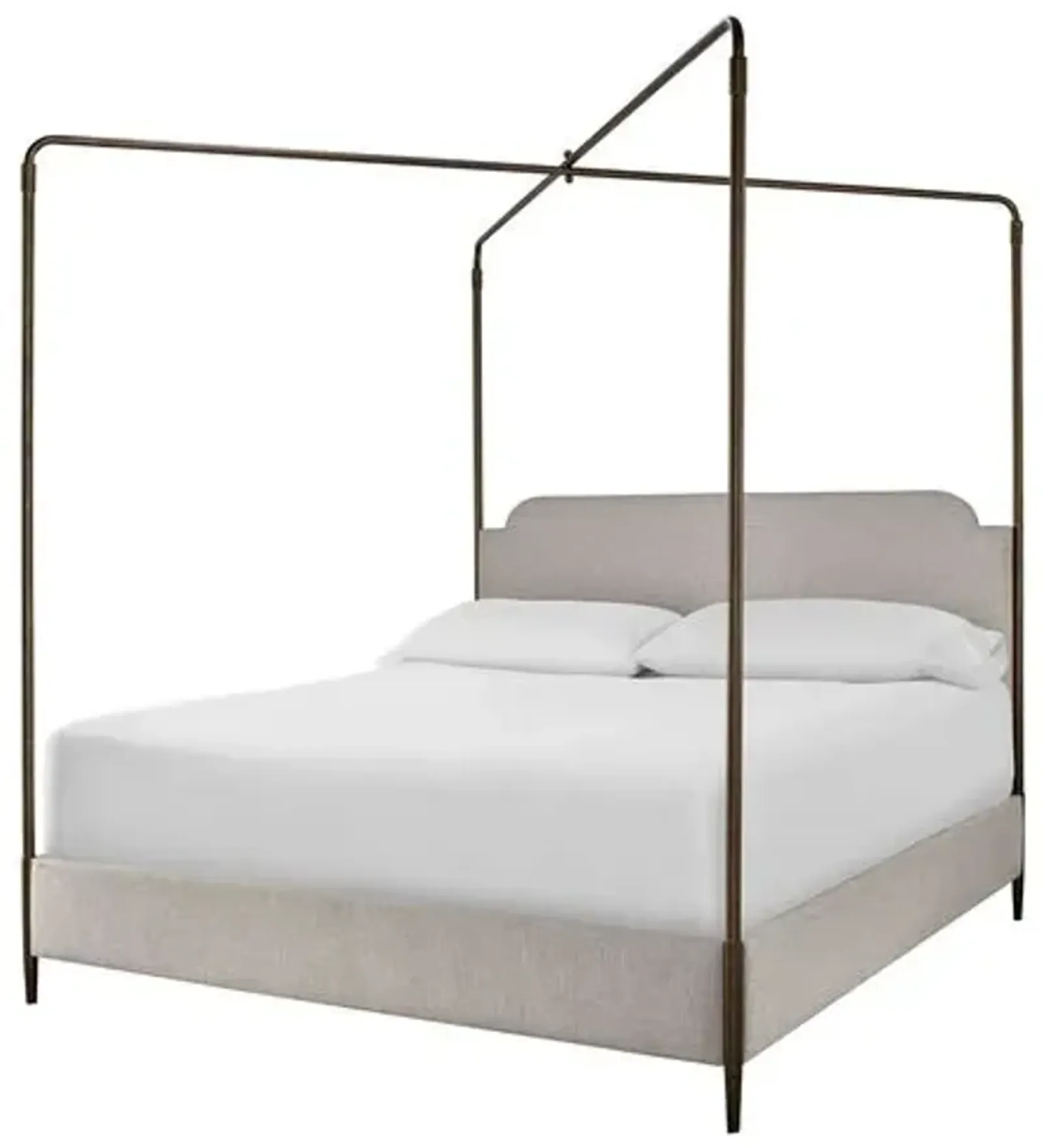 Thando Canopy Bed - Gray/Bronze