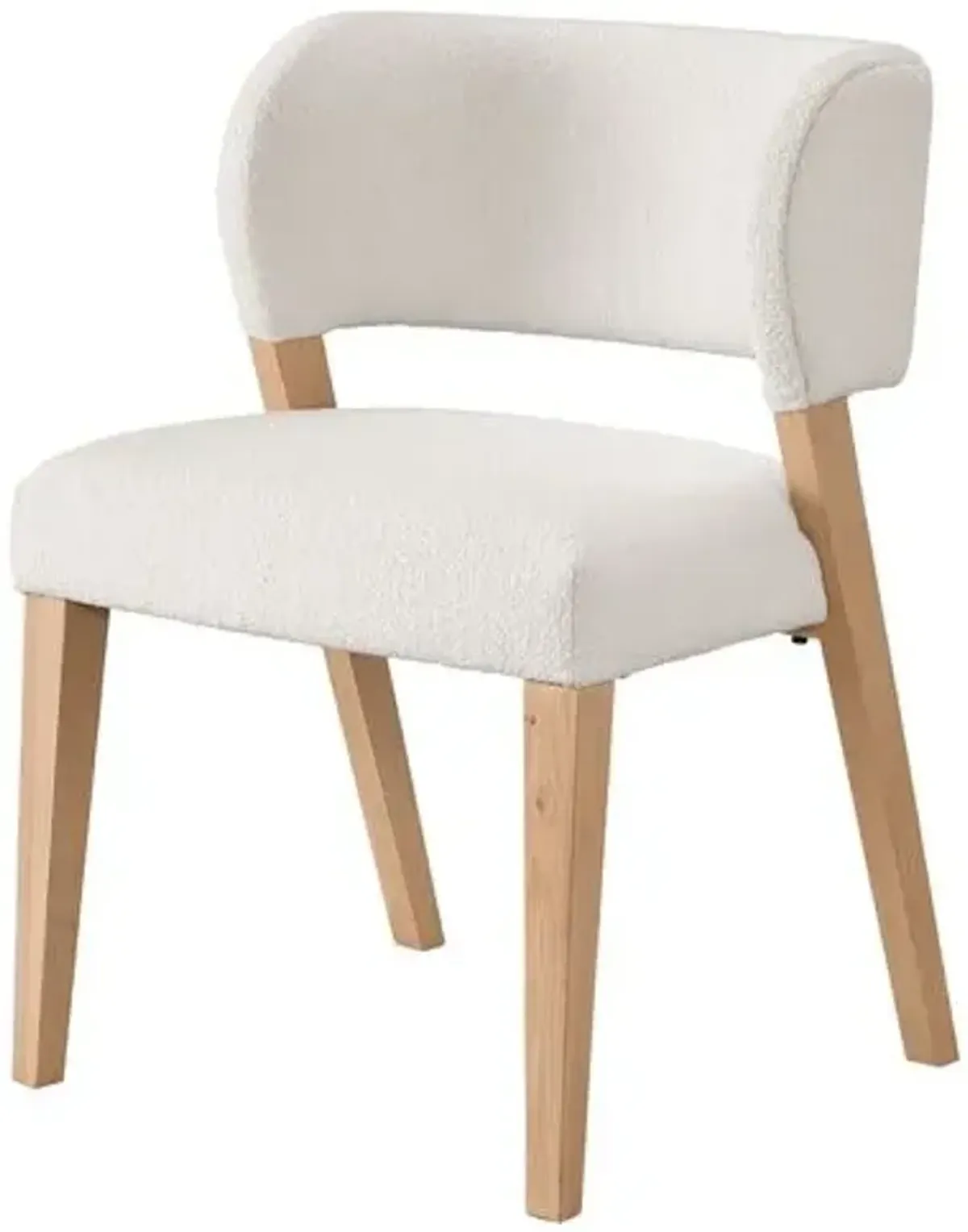 Set of 2 Avani Side Chairs - Natural/Ivory - White