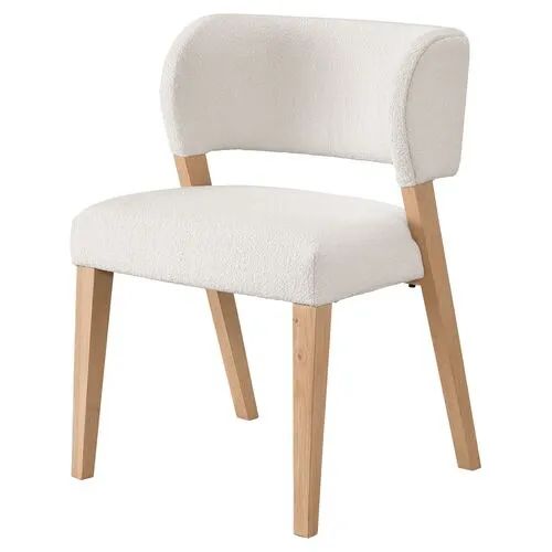 Set of 2 Avani Side Chairs - Natural/Ivory - White