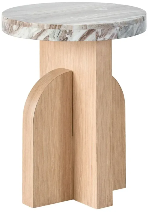 Avani Marble Accent Table, Natural