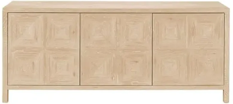 Makena Credenza - Natural Oak - Brown