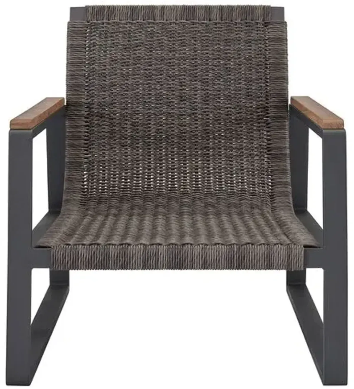 Coastal Living Cassian Outdoor Lounge Chair - Black/White