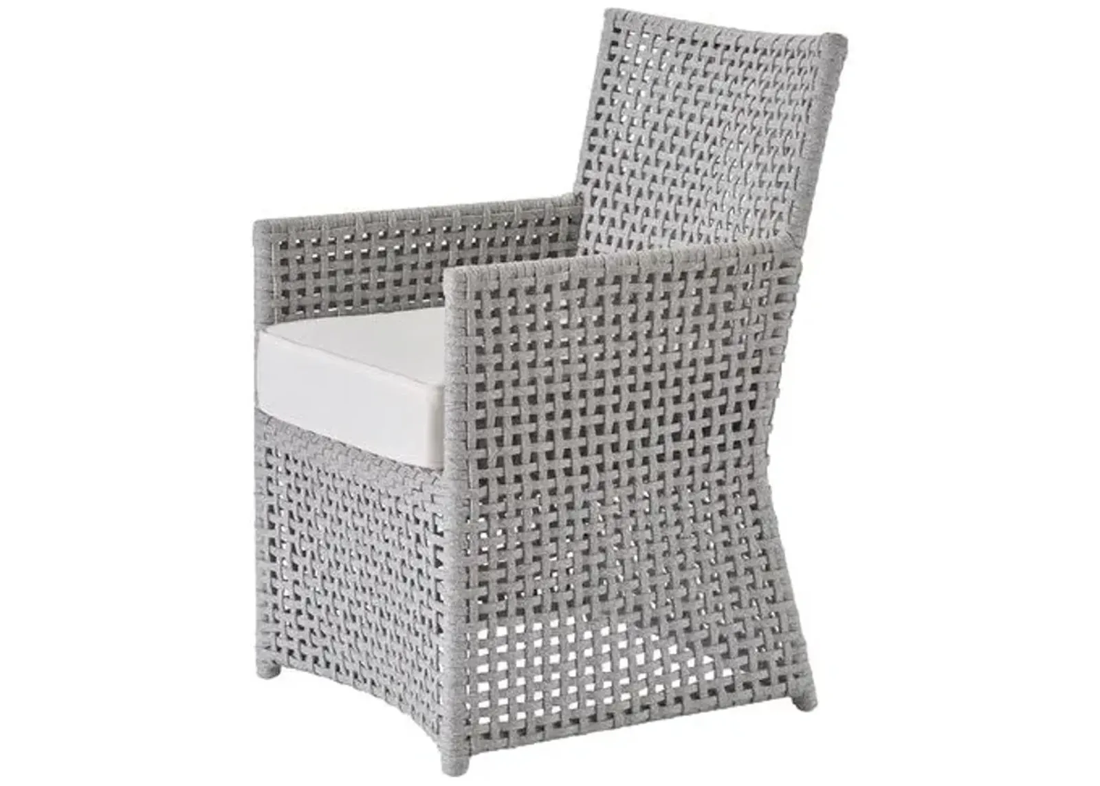 Coastal Living Kenji Outdoor Dining Chair - Light Gray/White