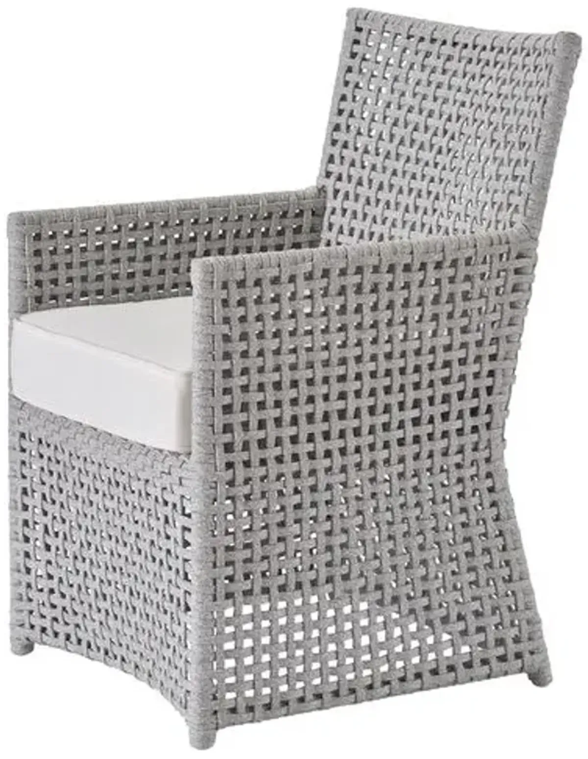 Coastal Living Kenji Outdoor Dining Chair - Light Gray/White