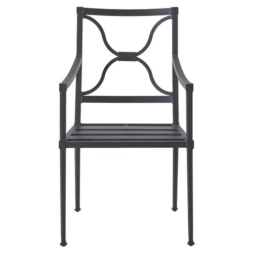 Coastal Living Izaiah Outdoor Dining Chair - Black/White