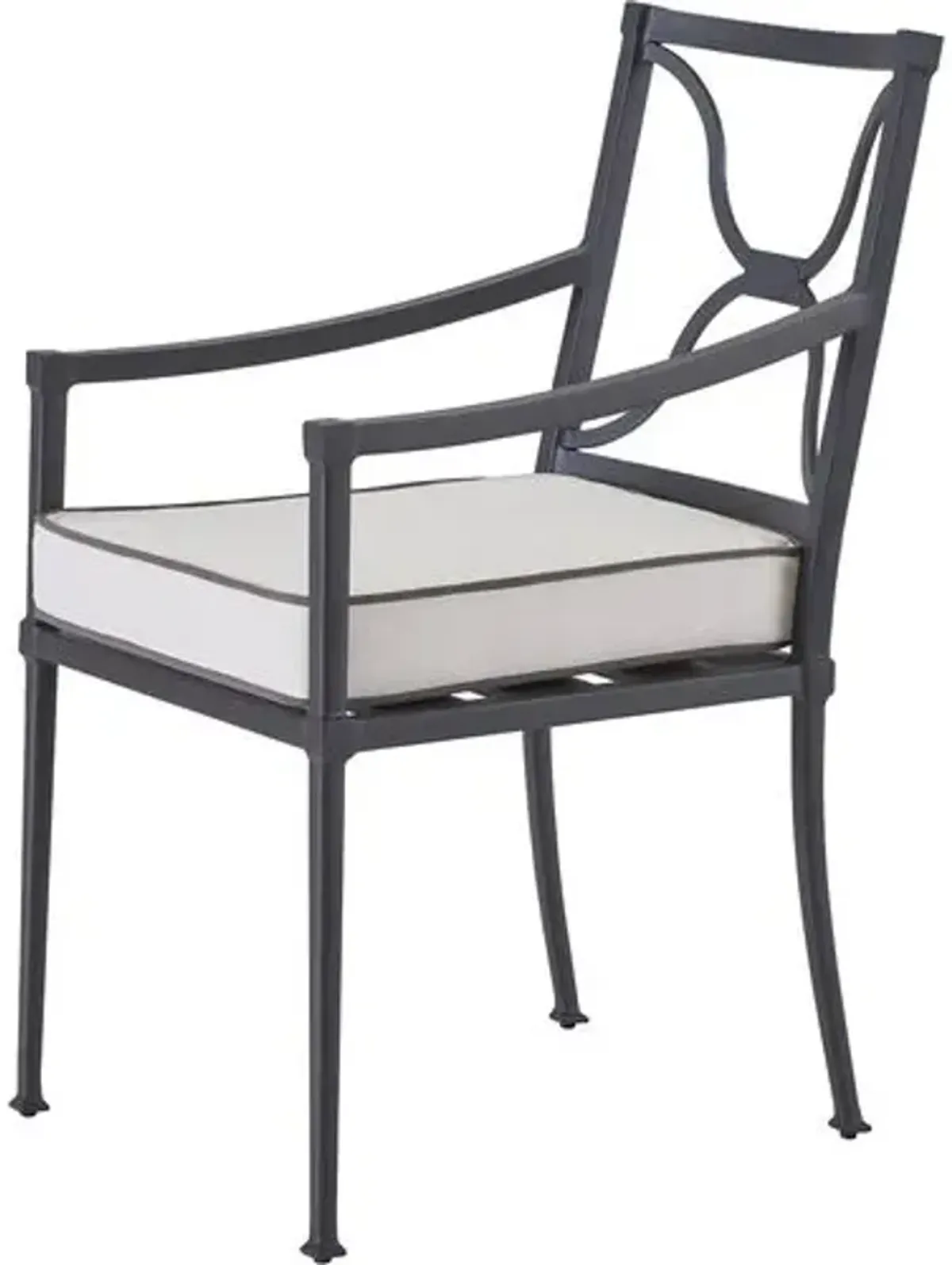 Coastal Living Izaiah Outdoor Dining Chair - Black/White