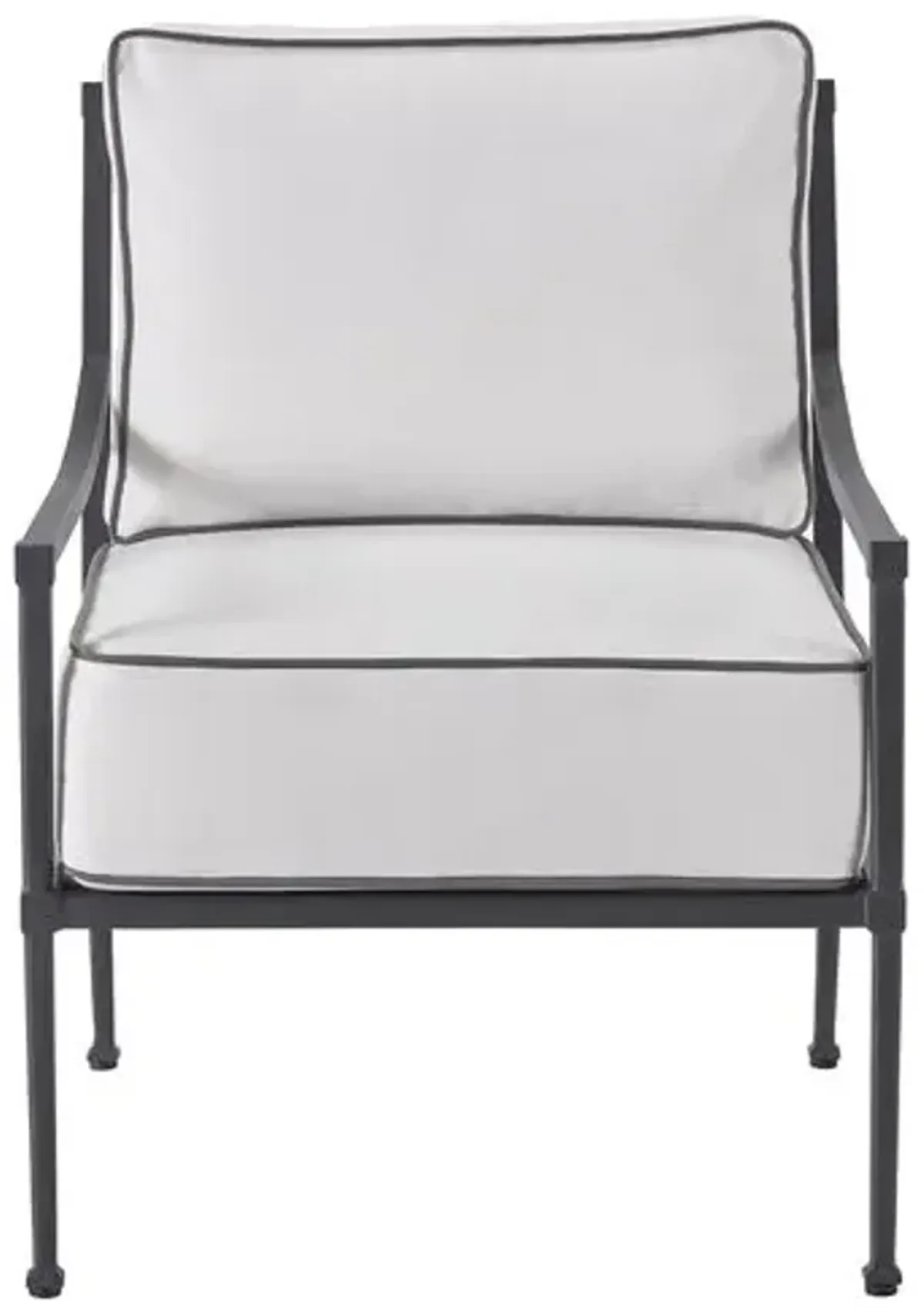 Coastal Living Izaiah Outdoor Lounge Chair - Black/White