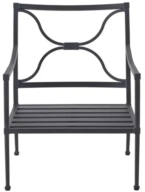 Coastal Living Izaiah Outdoor Lounge Chair - Black/White