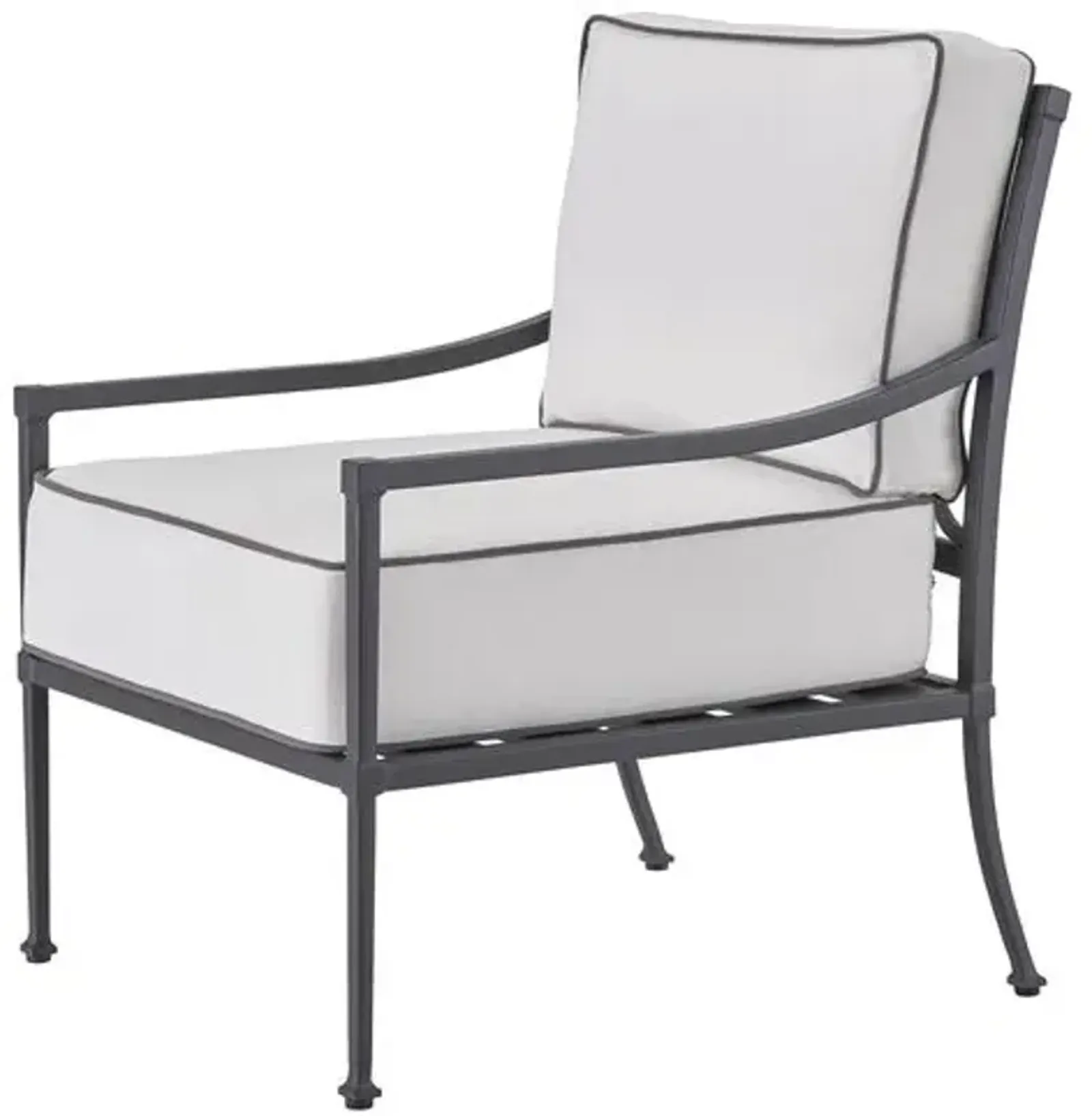 Coastal Living Izaiah Outdoor Lounge Chair - Black/White