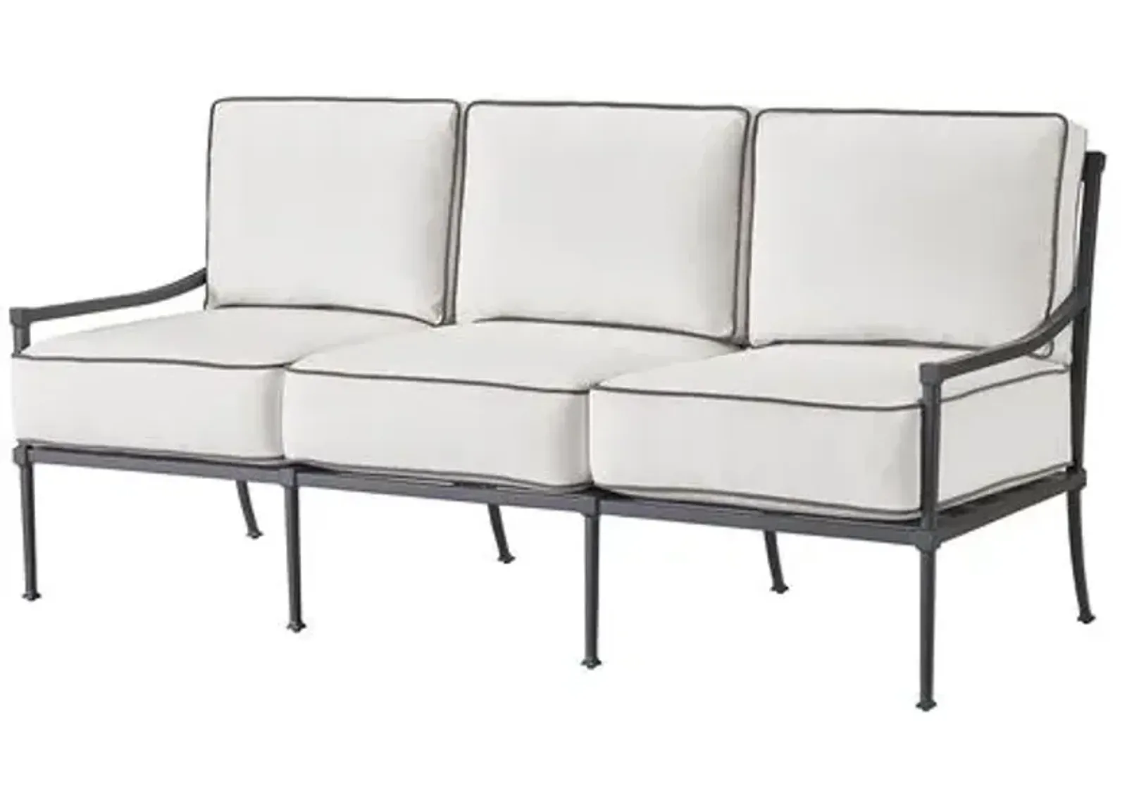 Coastal Living Izaiah Outdoor Sofa - Black/White