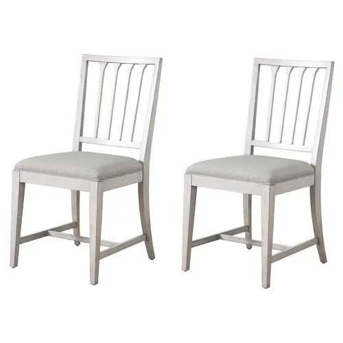 Set of 2 Aldan Side Chairs - Dover White