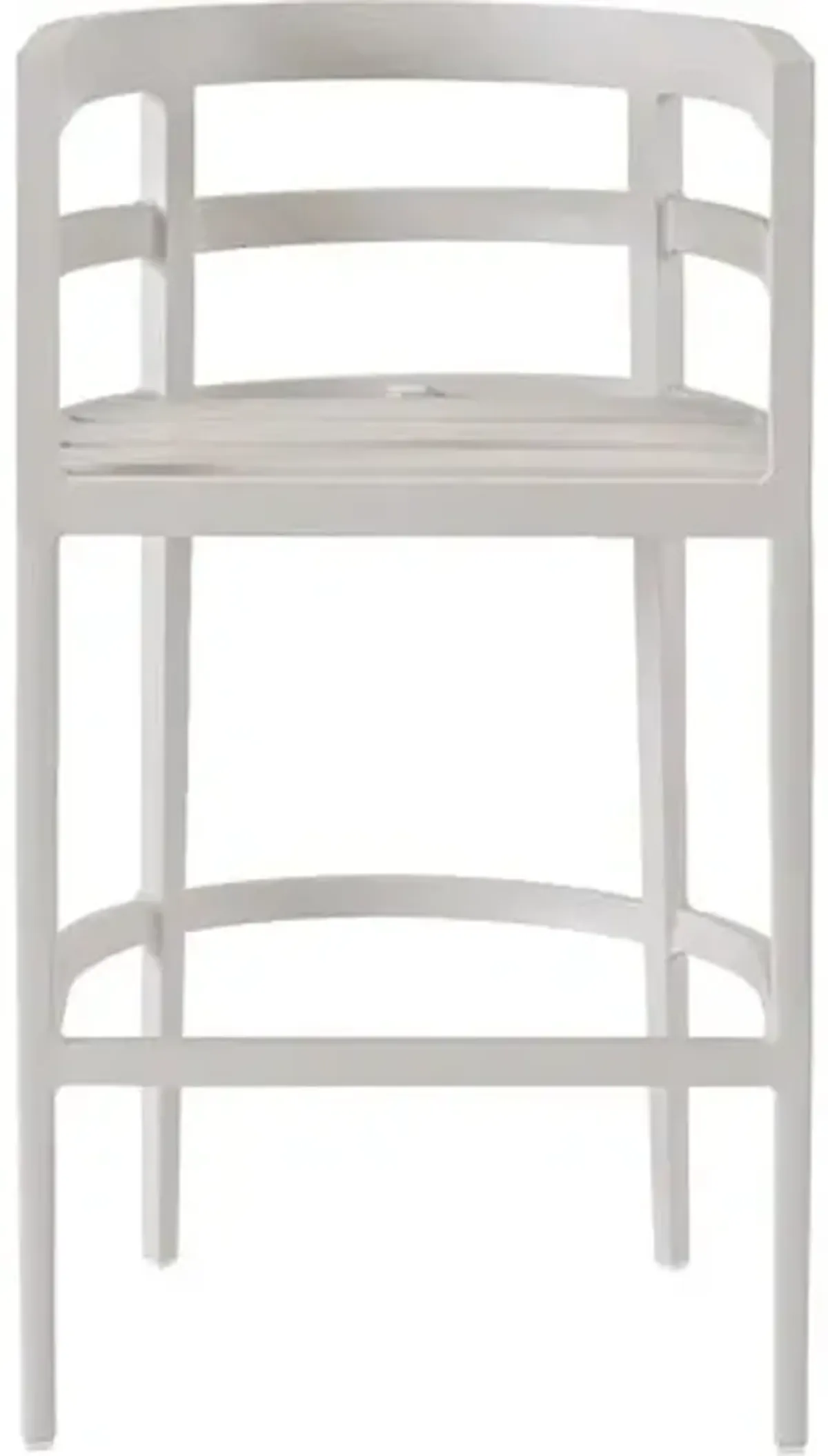 Coastal Living Keegan Outdoor Bar Chair - White/Gray