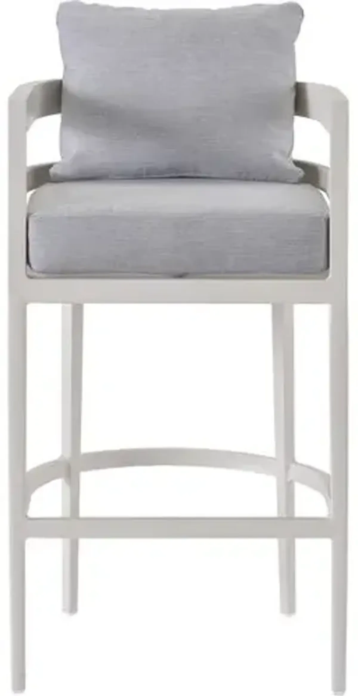 Coastal Living Keegan Outdoor Bar Chair - White/Gray