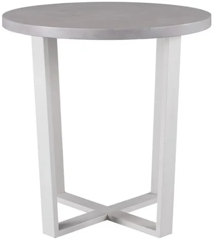 Coastal Living Keegan Outdoor Concrete Bar Table - White/Gray