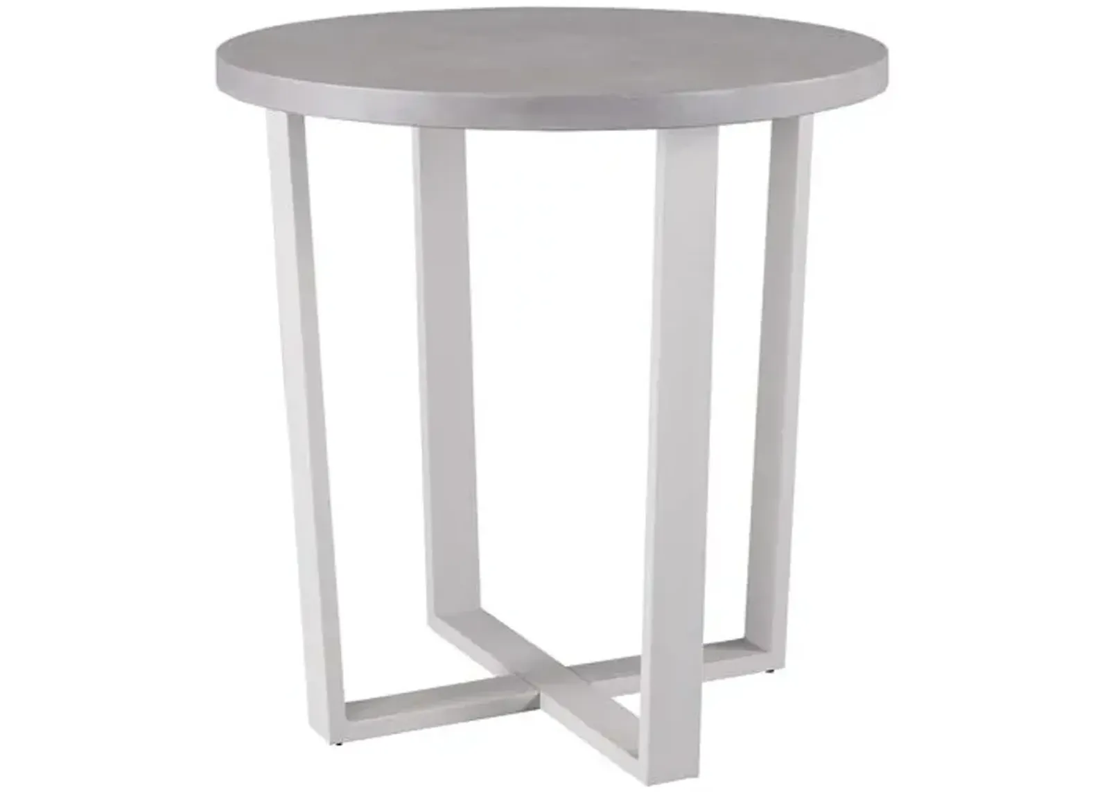 Coastal Living Keegan Outdoor Concrete Bar Table - White/Gray