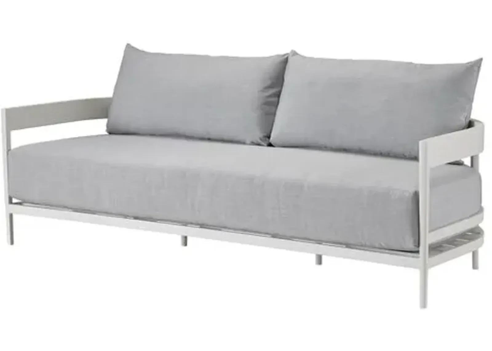 Coastal Living Keegan Outdoor Sofa - White/Gray