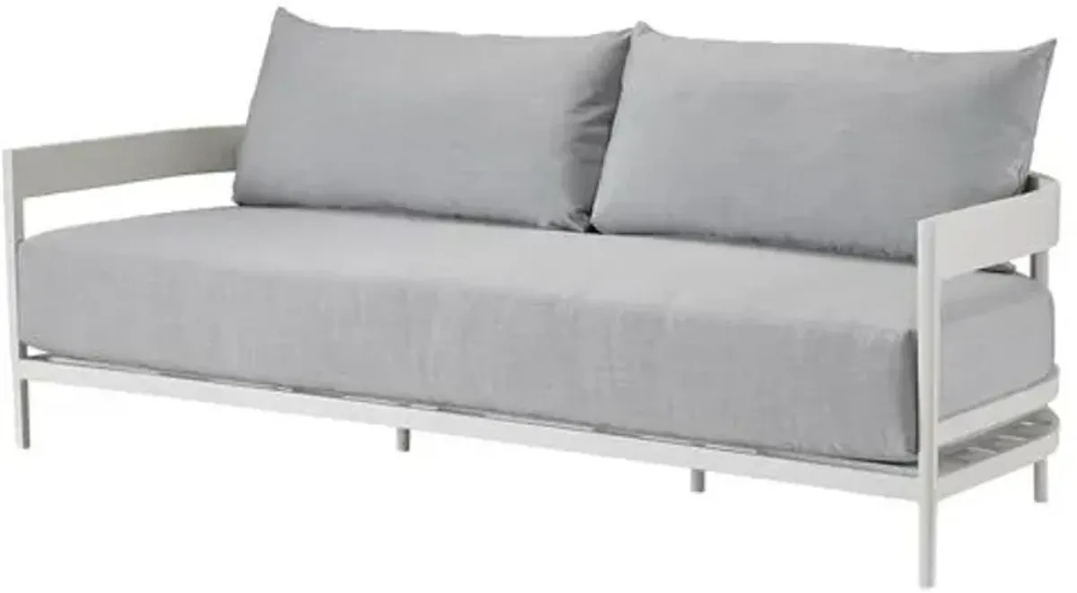 Coastal Living Keegan Outdoor Sofa - White/Gray