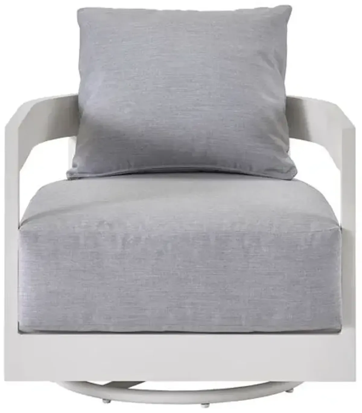 Coastal Living Keegan Outdoor Swivel Chair - White/Gray