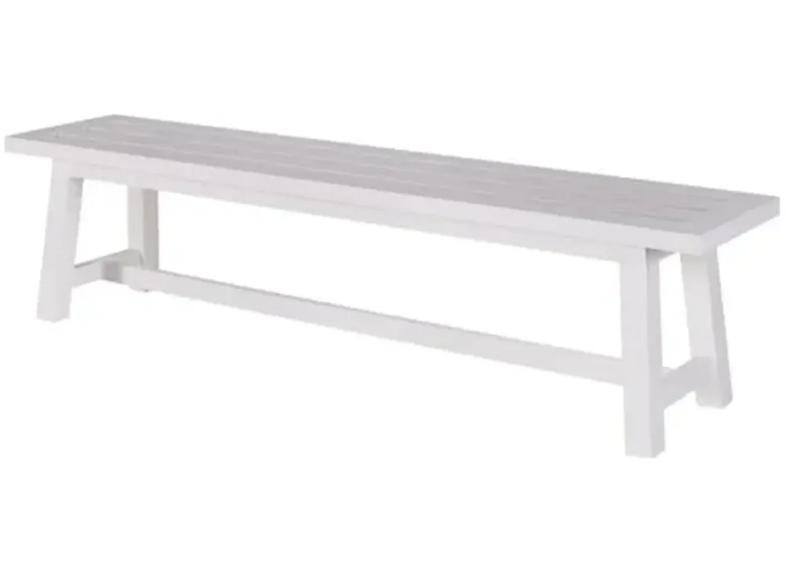 Coastal Living Cosette Outdoor Dining Bench - White