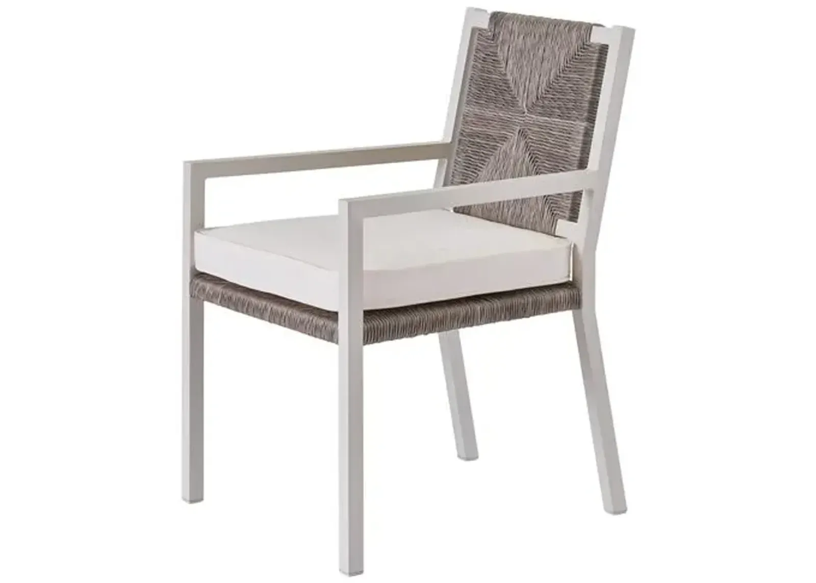 Coastal Living Cosette Outdoor Dining Chair - White/Gray