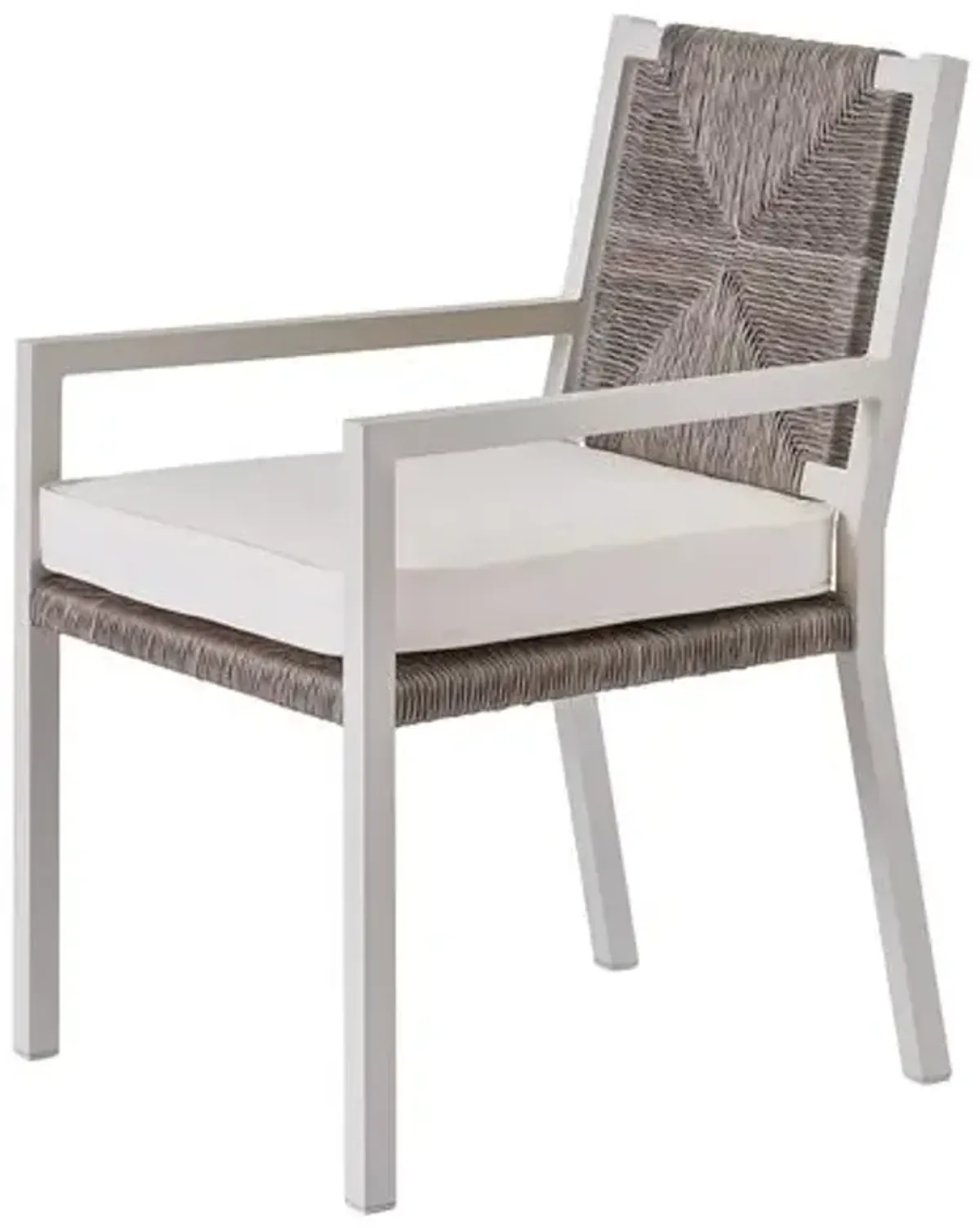 Coastal Living Cosette Outdoor Dining Chair - White/Gray