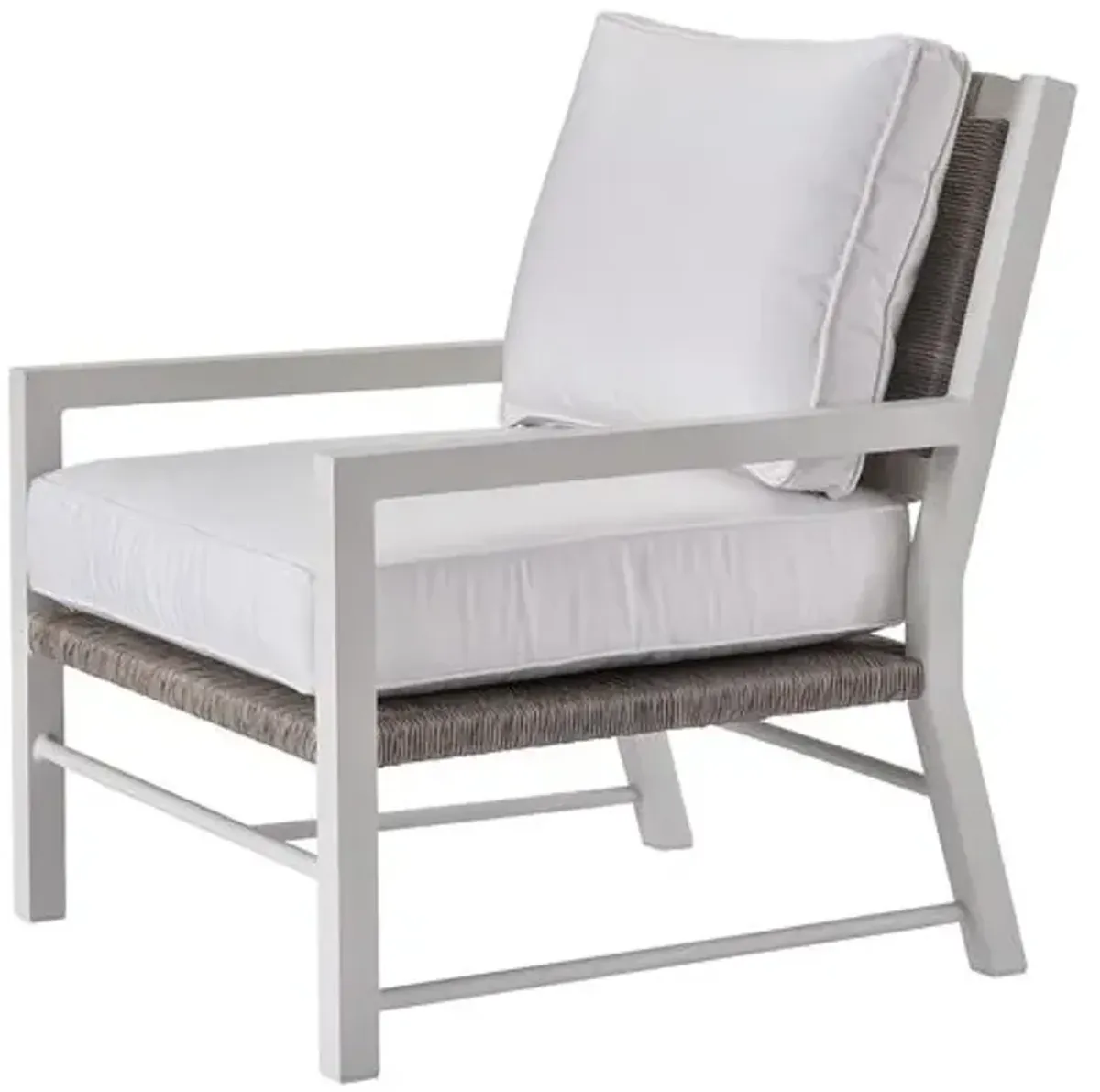 Coastal Living Cosette Outdoor Lounge Chair - White/Gray