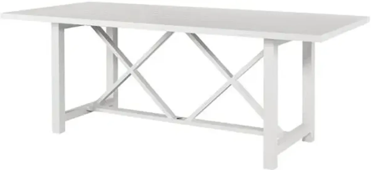 Coastal Living Cosette Outdoor Dining Table - White