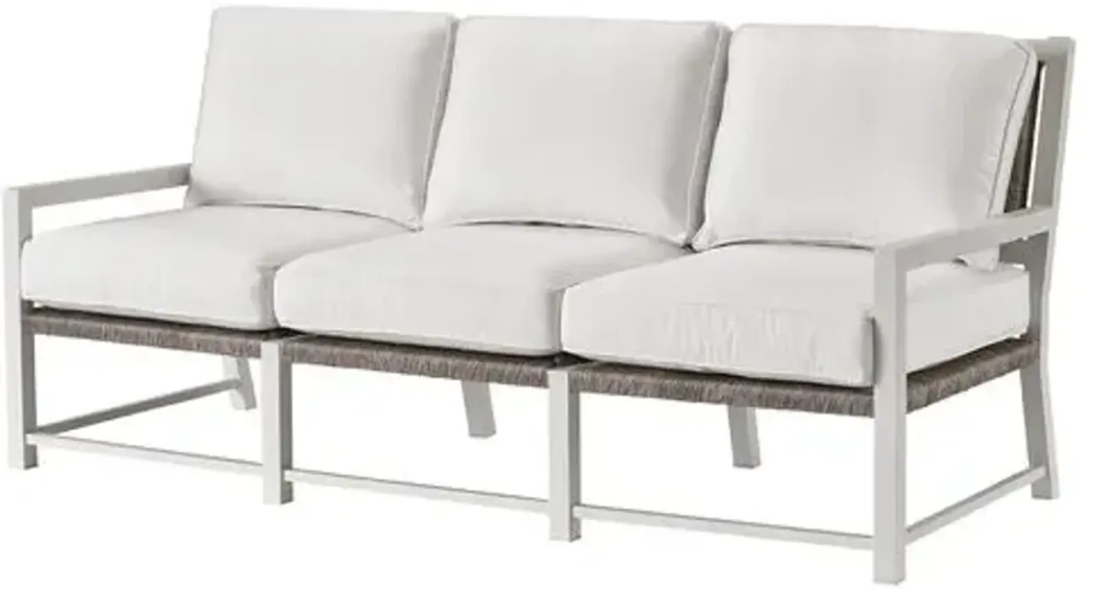 Coastal Living Cosette Outdoor Sofa - White/Gray