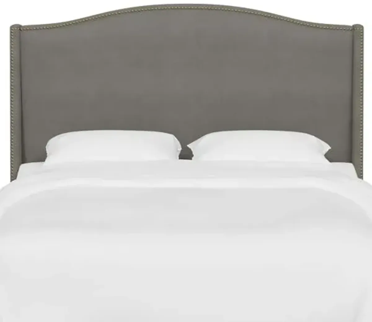 Cole Wingback Headboard - Linen - Gray