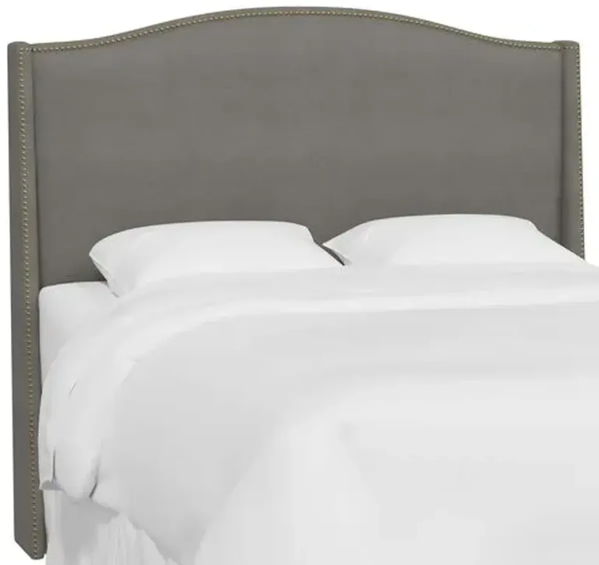 Cole Wingback Headboard - Linen - Gray