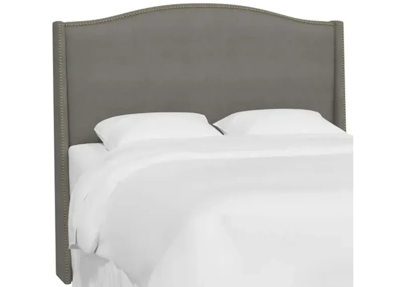 Cole Wingback Headboard - Linen - Gray