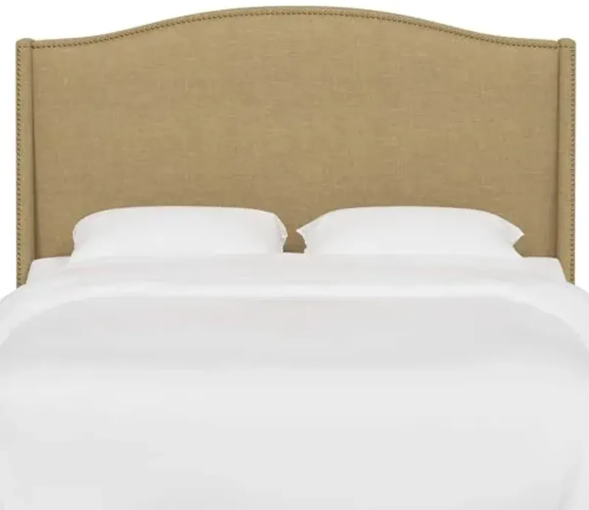 Cole Wingback Headboard - Linen - Beige