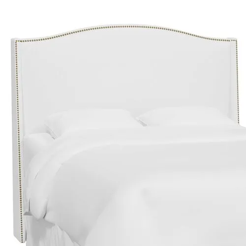 Cole Wingback Headboard - Linen - White