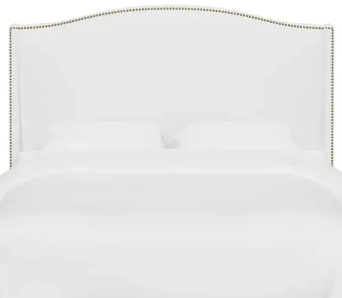 Cole Wingback Headboard - Linen - White