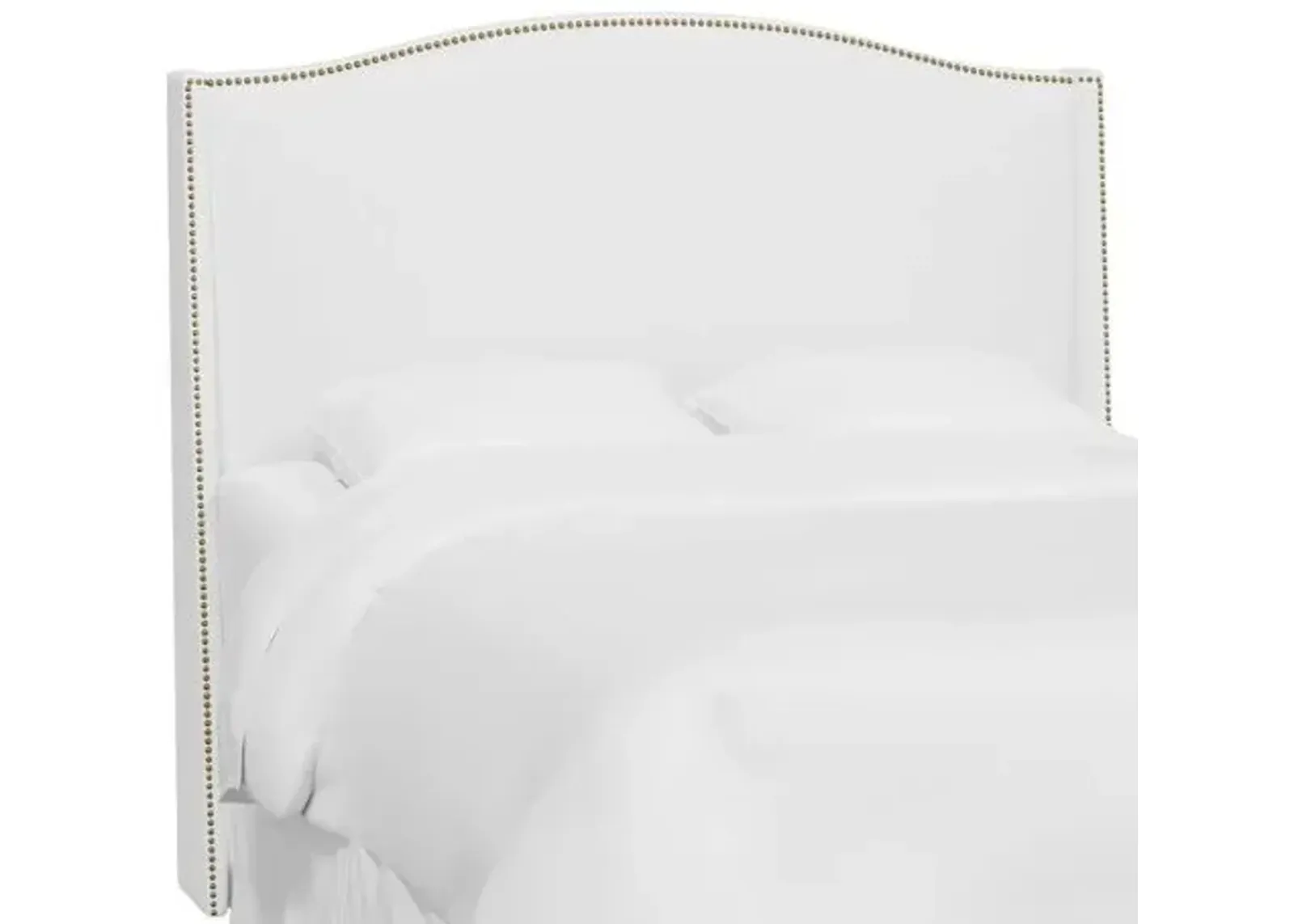 Cole Wingback Headboard - Linen - White