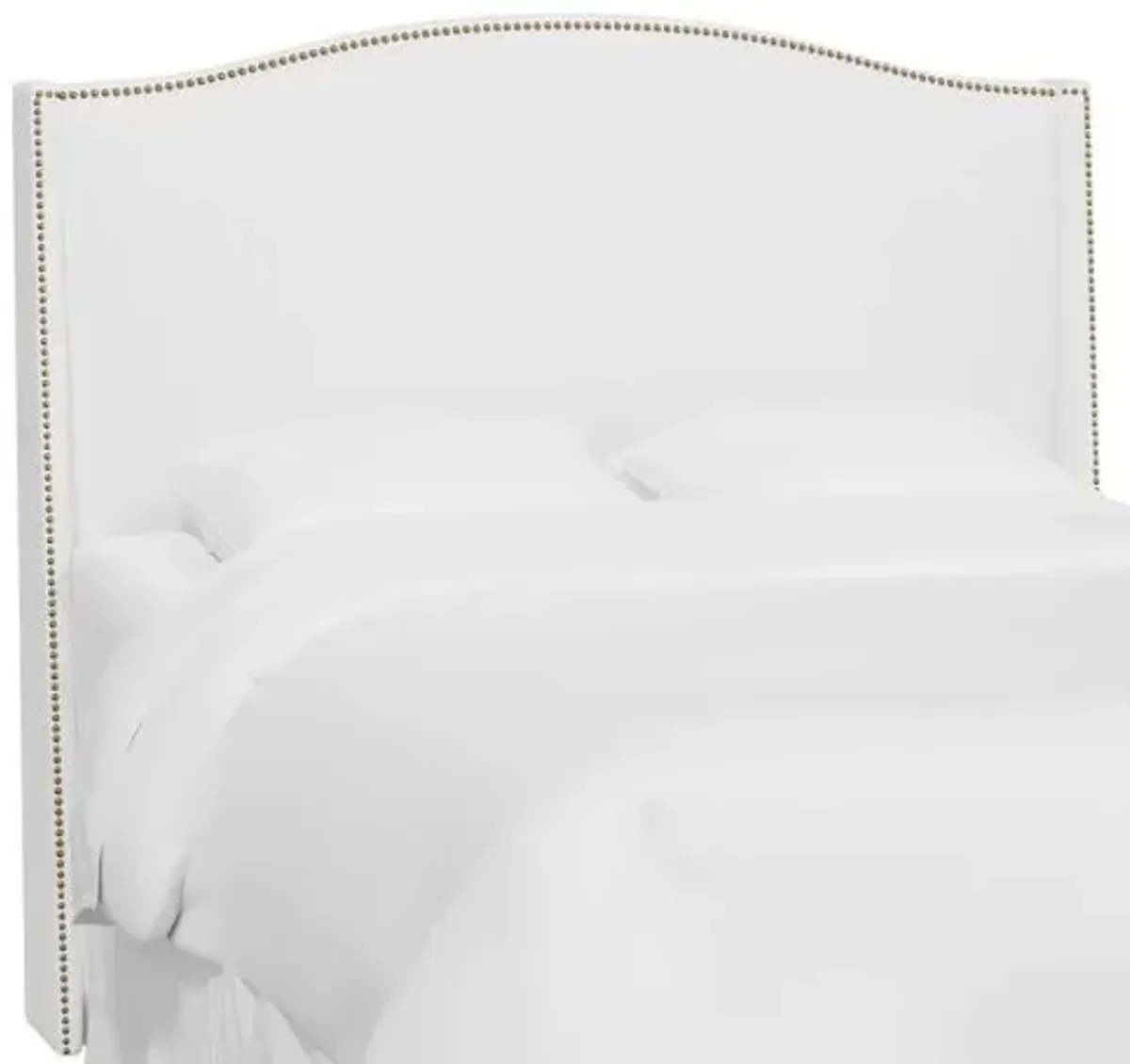 Cole Wingback Headboard - Linen - White