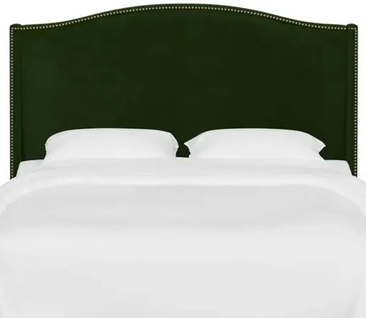 Cole Wingback Headboard - Velvet - Green