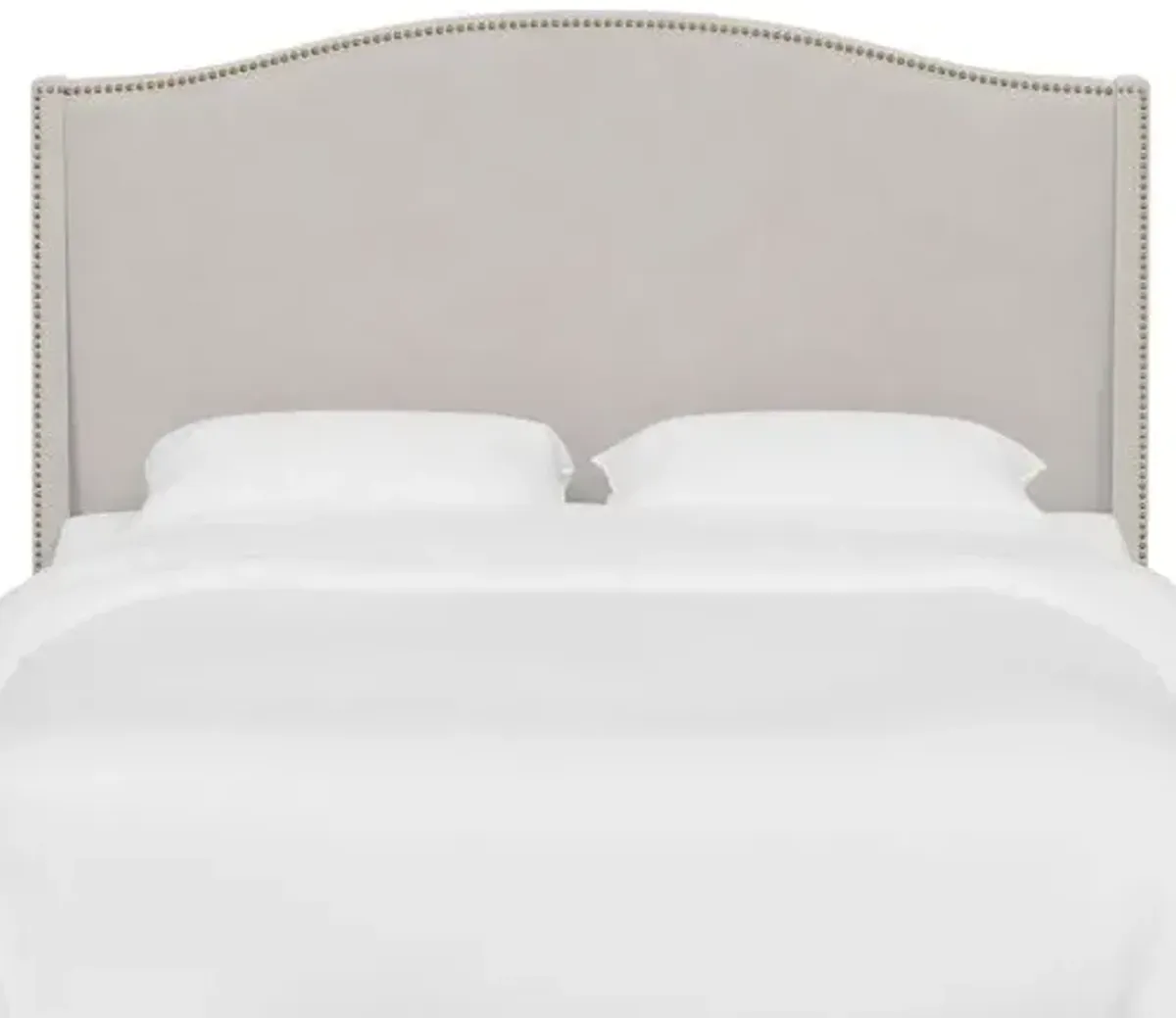 Cole Wingback Headboard - Velvet - Gray