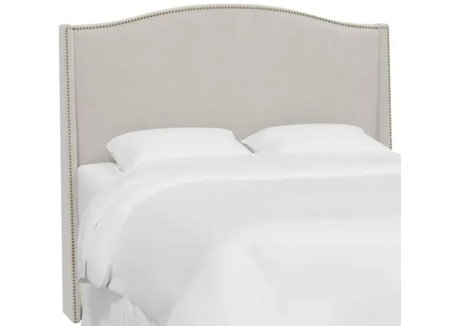 Cole Wingback Headboard - Velvet - Gray